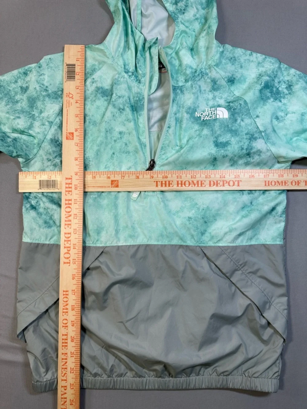 The North Face Packable Half-Zip Pullover Wind Hood Jacket - Youth Large 14/16